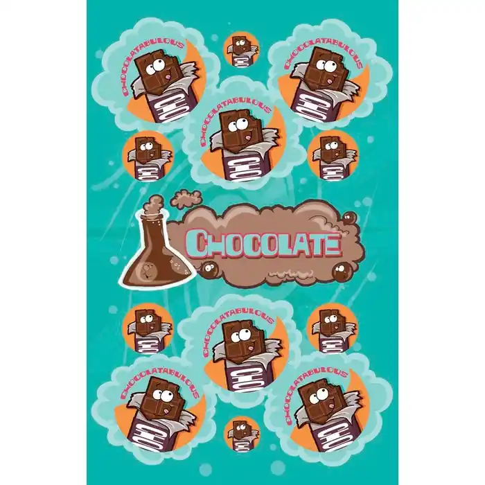 JFL Scratch N Sniff Stickers, Fun Foods, Pack of 280 Time-Limited